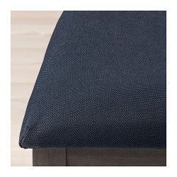 Фото1.Кресло, темно-коричневый, сиденья Orrsta синий EKEDALEN IKEA 892.652.52